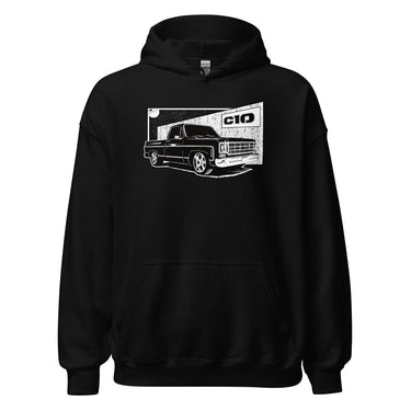 Square Body C10 Hoodie in black